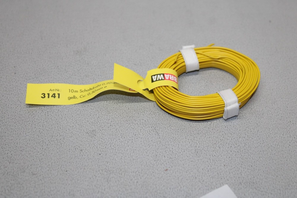 BRAWA 3141 Switch Wire Yellow H0 Scale Model Train Control Accessory