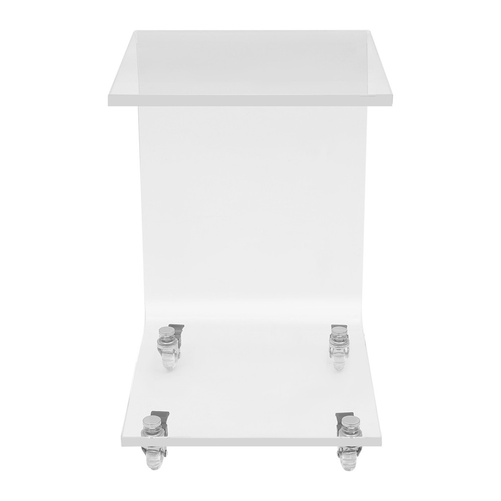 C-Shaped Side Table, Acrylic End Table, Couch Side Table US