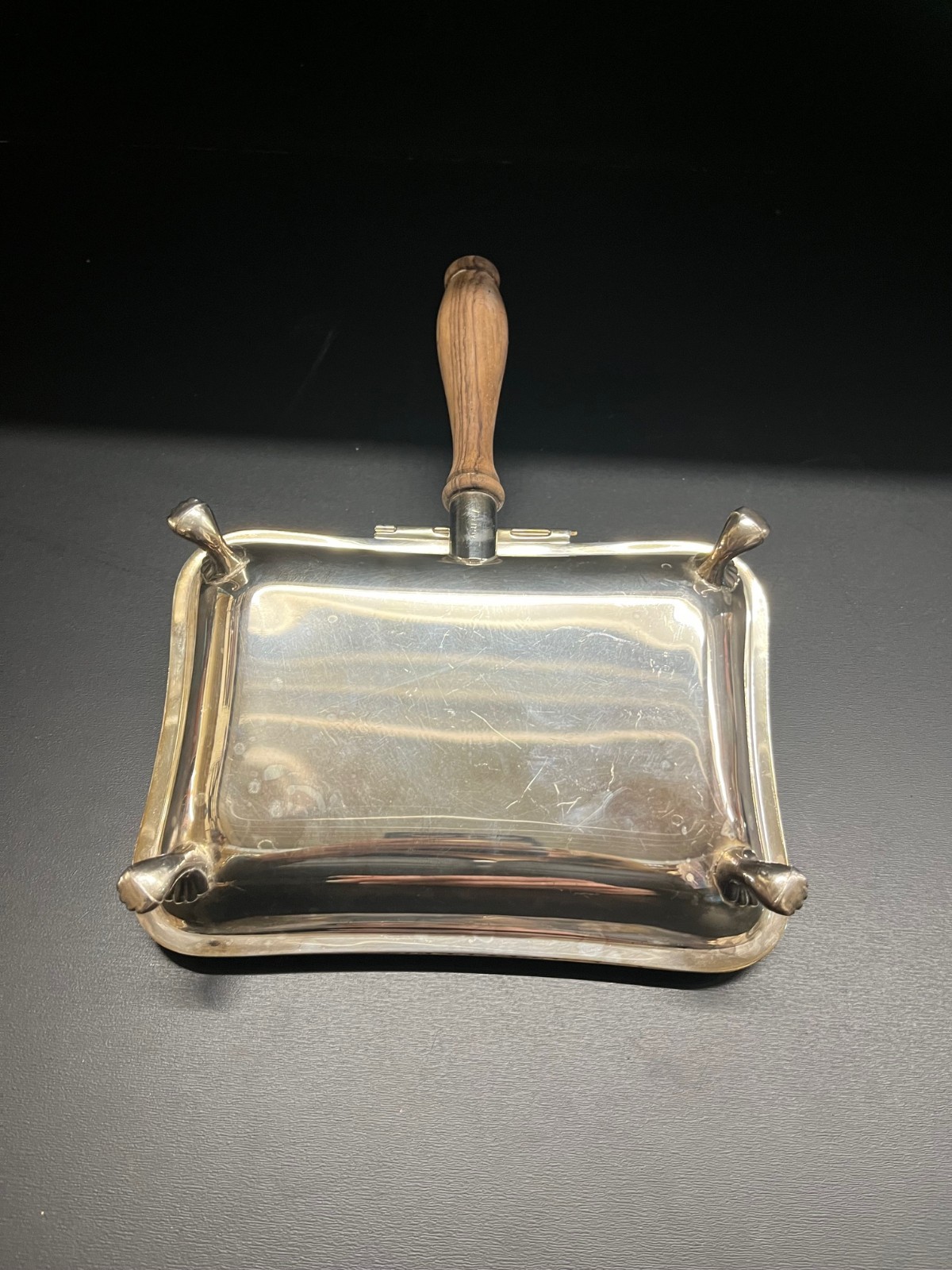 Vintage Silver plated silent butler crumb catcher