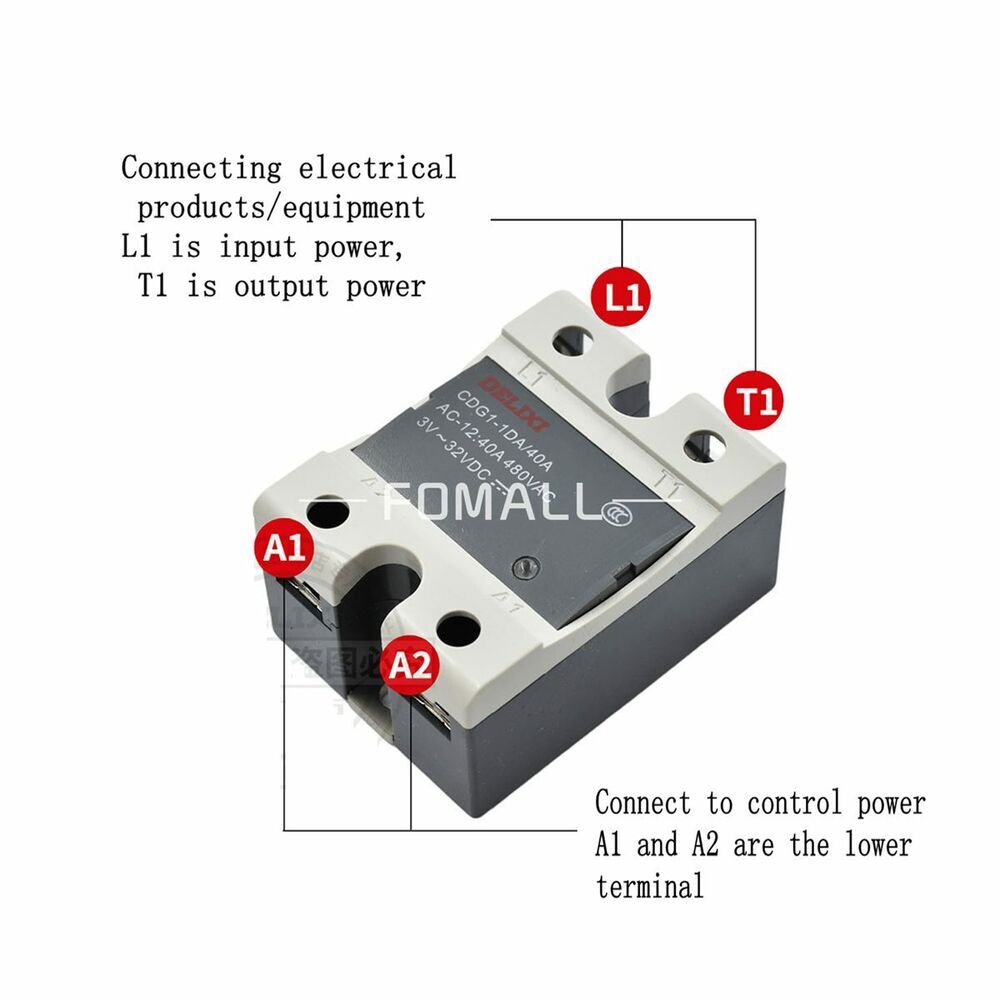 1Pcs For CDG1-1DA/40A 40A 480VAC single-phase SSR solid state relay