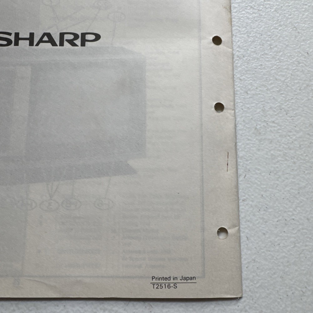 Sharp Electronics Color Television Model C1385 Preliminary Service Information