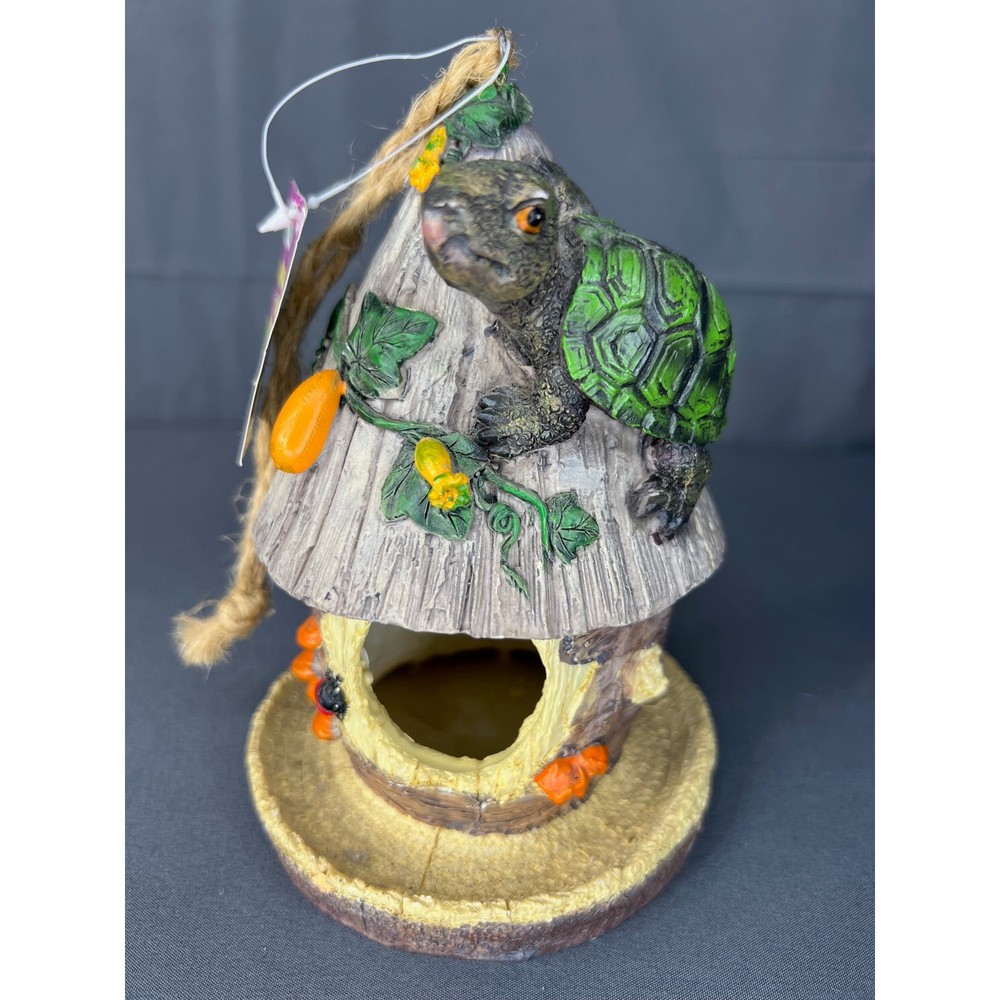 Turtle Themed Bird House NWT 6"