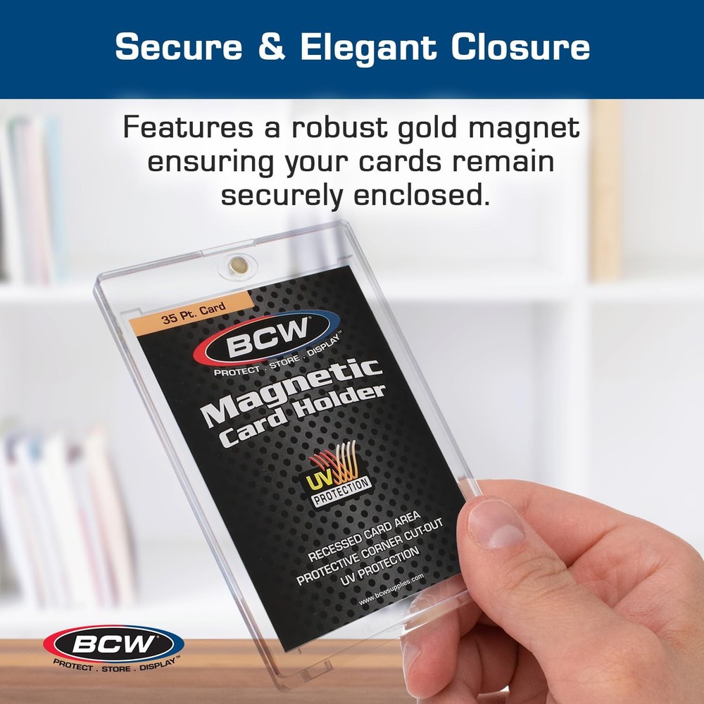 BCW 35 PT Magnetic Card Holder - 20 Pack UV Protective Display Case