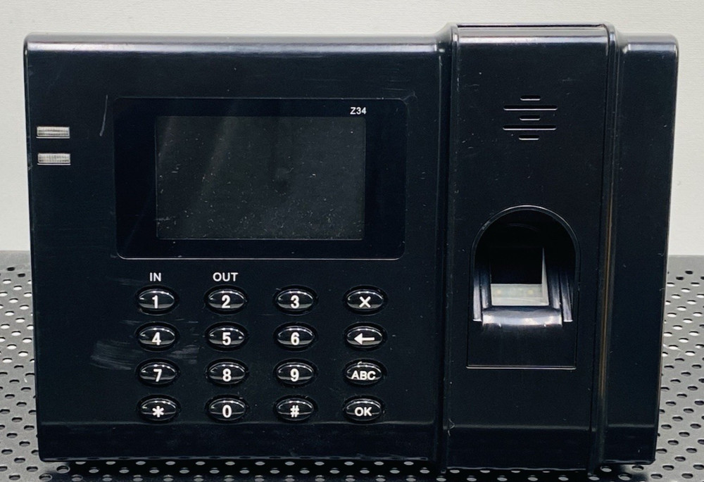 AMANO FINGERPRINT TIME CLOCK W/ POWER ADAPTER