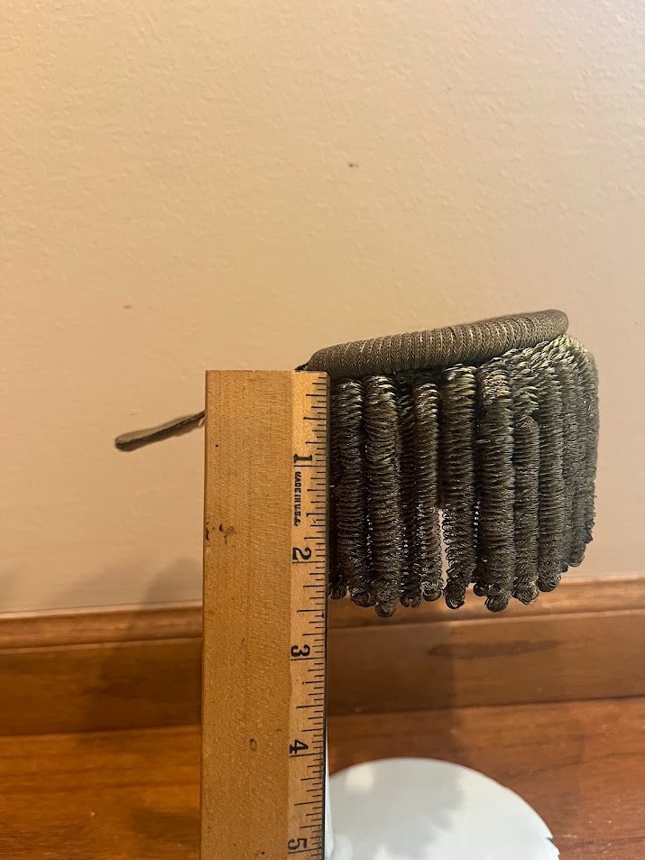 Epaulets US Army NY Buttons Likely Pre-1872 & Civil War for Major Fine Condition