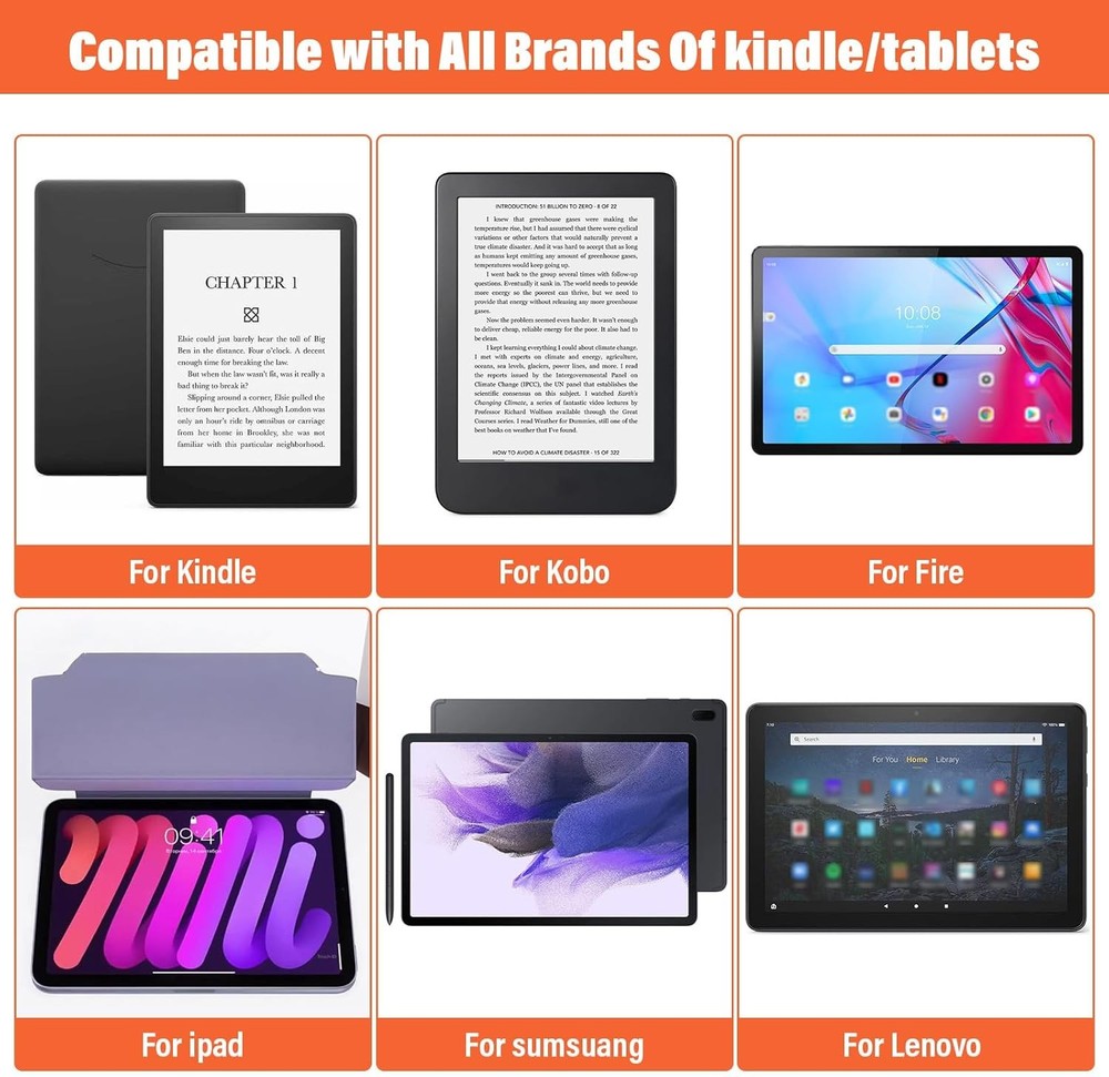 Black Universal Tablet Stands, Adjustable Foldable 360 Handle Grip Ring Holder T