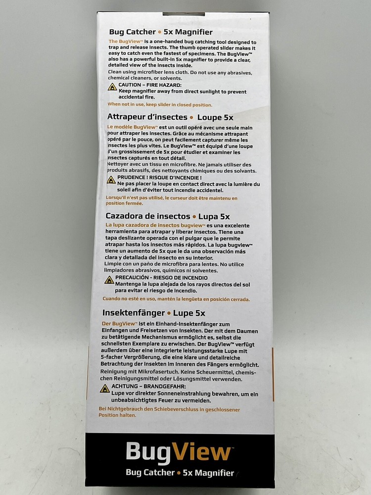 BUGVIEW Bug Insect Catcher Viewer Magnifier Quick-Release Tool By Carson Kids