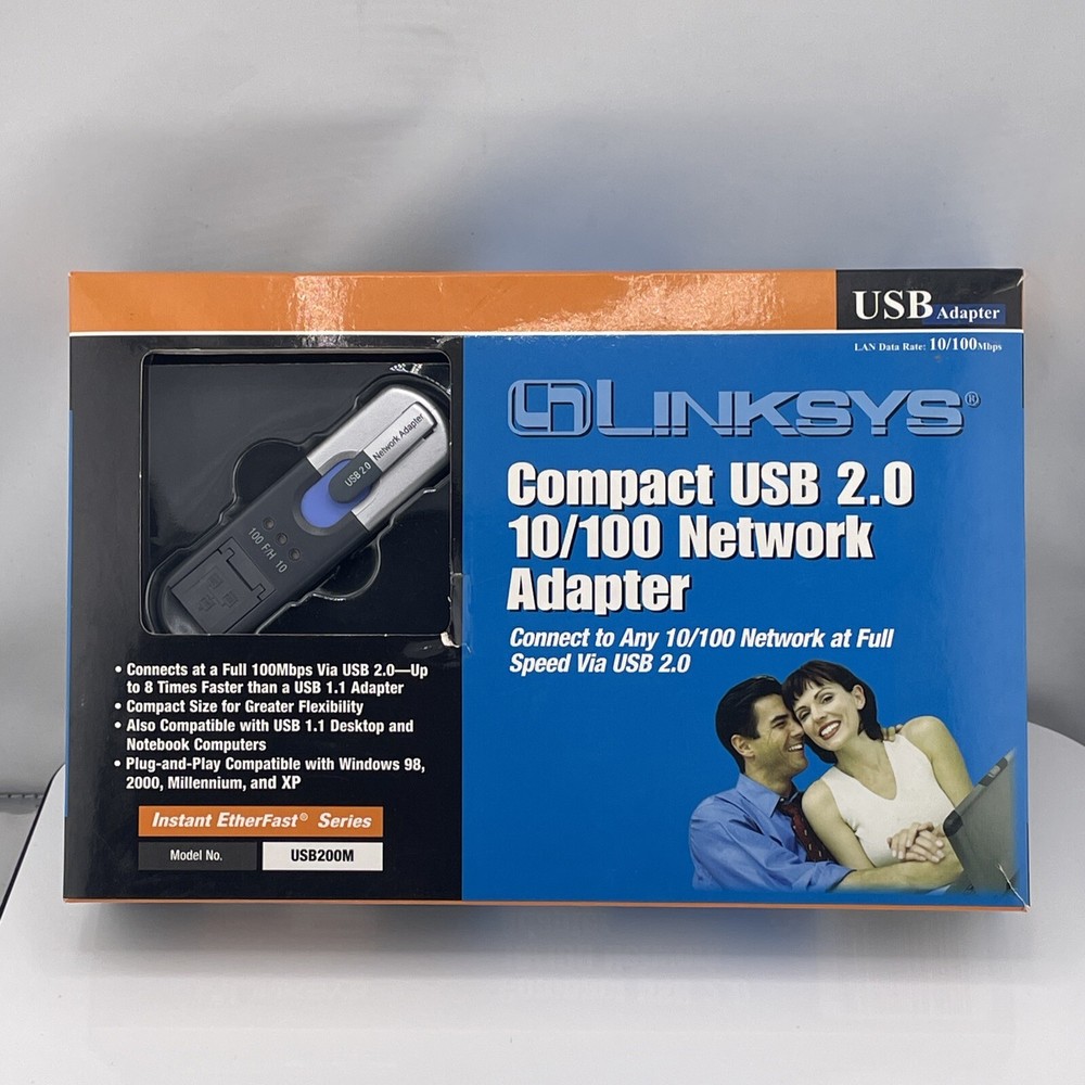 Linksys Compact USB 2.0 Network Adapter 10/100 NBA M.W
