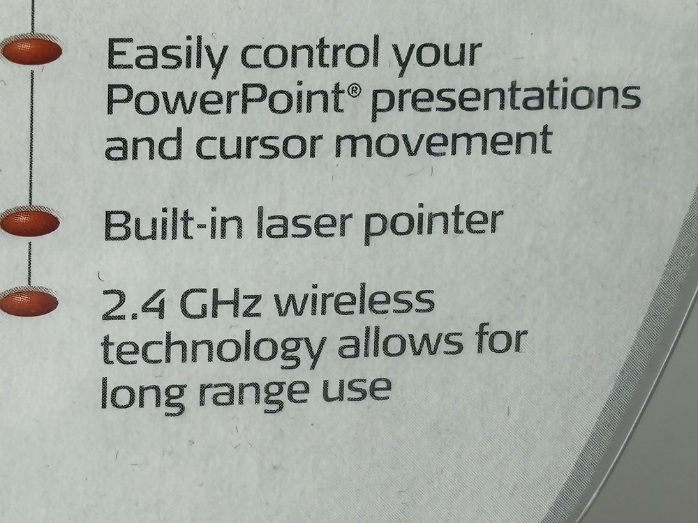 Targus Wireless Presenter With Cursor Control And Laser Pointer - Brand New