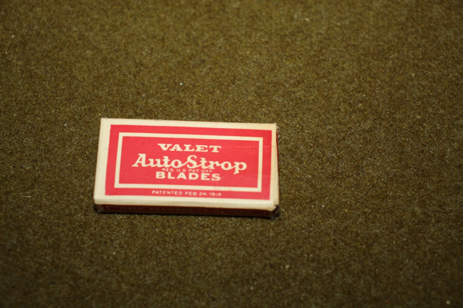 Original WW2 U.S. Army GI's Named OD Canvas Shaving Kit Storage Pouch, Empty