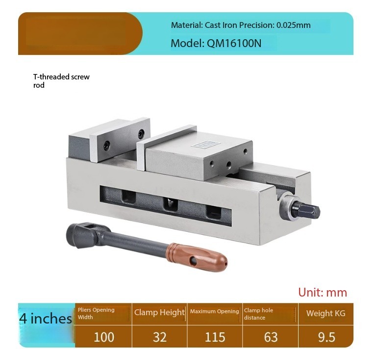 CNC Precision Machine Bench Vise, Milling Machine Angle Fixed Right-angle Vise