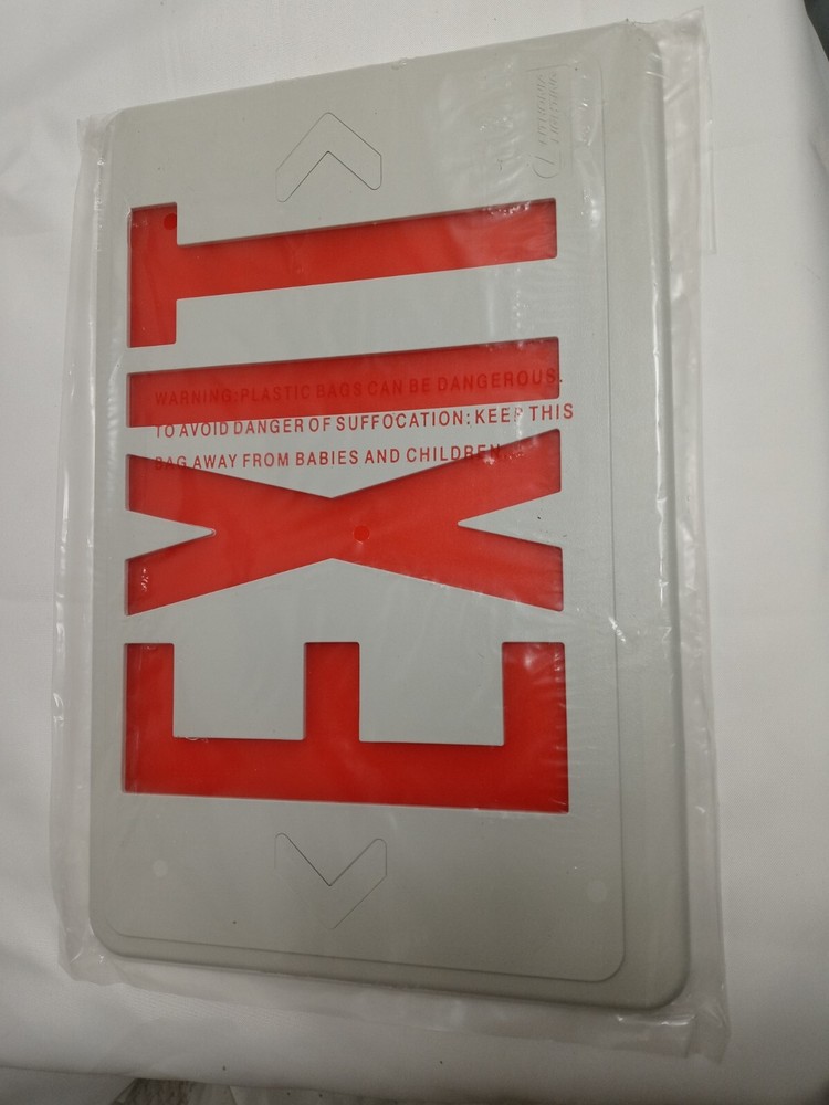 Lithonia Lighting ECR LED M6 Exit Sign-Replacement Exit Cover Only 12" x 8"