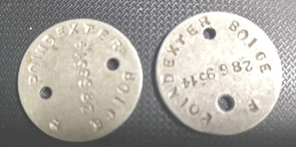 WWl American Doughboy Dog Tags