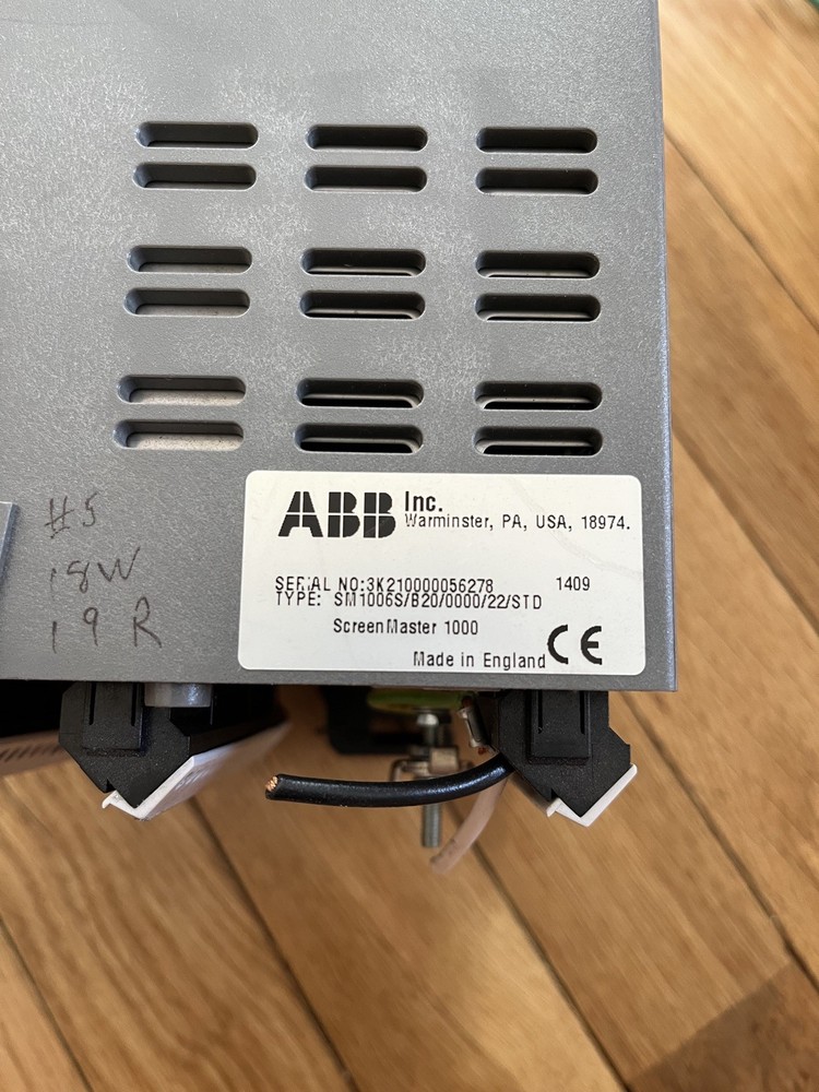 ABB SCREENMASTER SM1000 VIDEOGRAPHIC RECORDER