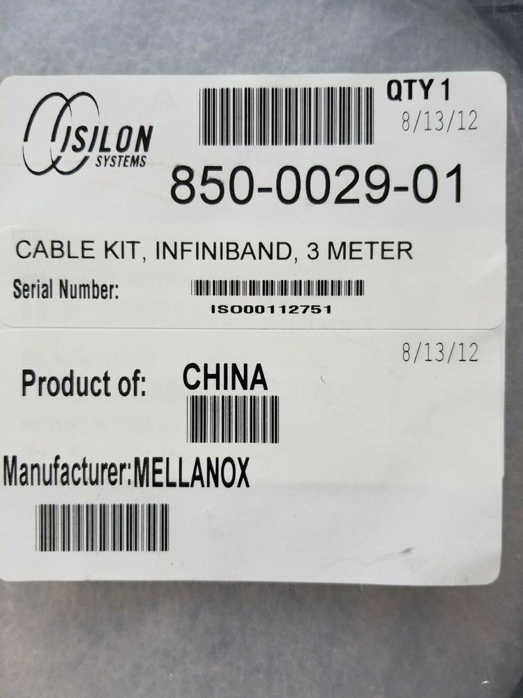 EMC/ ISILON 850-0029-01 INFINIBAND CABLE 3 METER