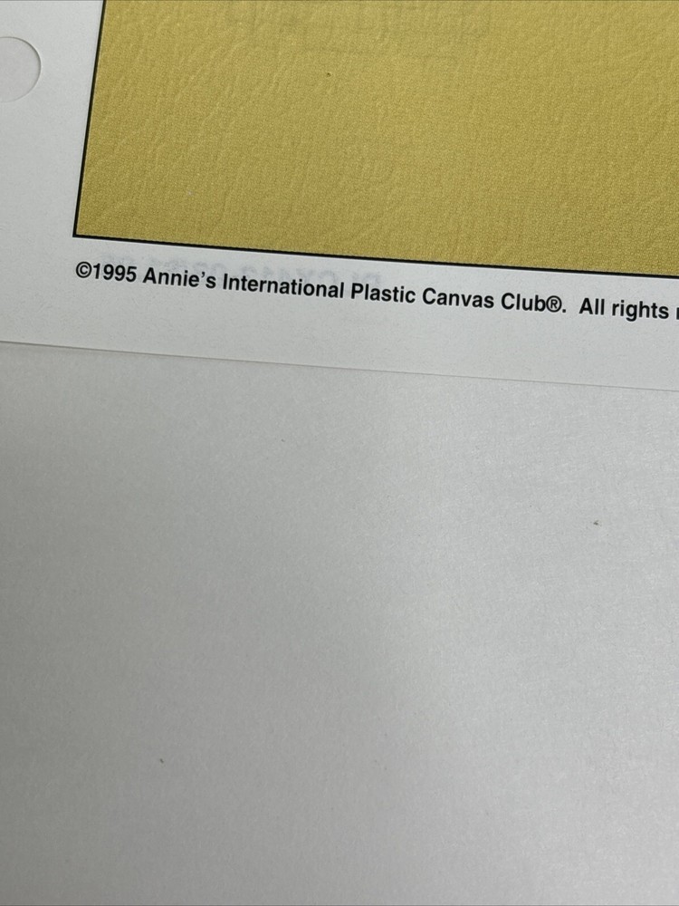 Bright Idea Note Set Annie's Attic Plastic Canvas Pattern Page