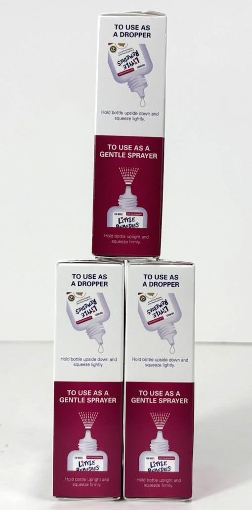Little Remedies Saline Spray Drops For Noses Lot 3 Boxes 9/26 02/27