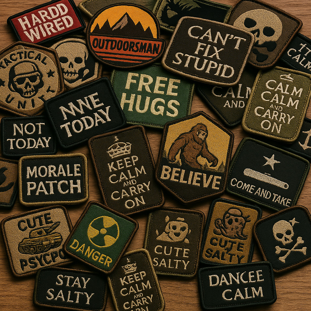 I Don’t Make Threats Funny Morale Patch - 2" x 3" - Embroidered - Hook & Loop