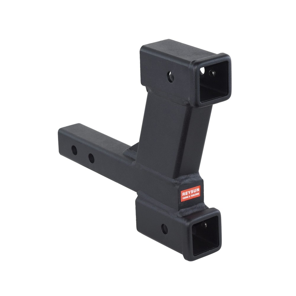 Dual Hitch Extender, 2/8" Riser/Drop - 2" Receiver, 10000lbs w/ Solid Shank