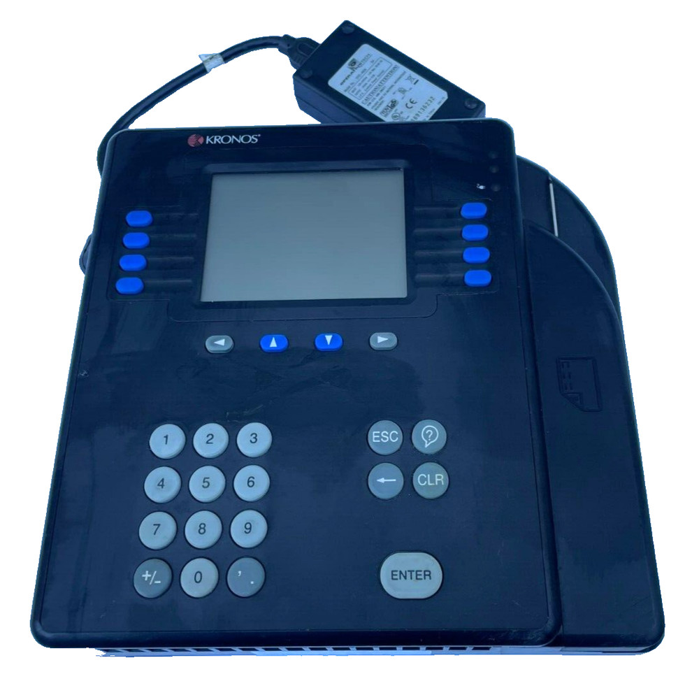 KRONOS System 4500 Time Clock Card Reader Terminal, 8602800-001