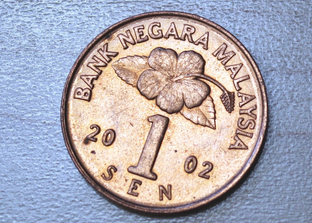 2002 Malaysia 1 Sen