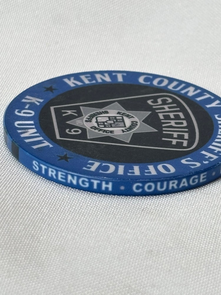 Kent County Sheriff's Office K-9 Unit Challenge Coin LOKI Narcotics & Tracking