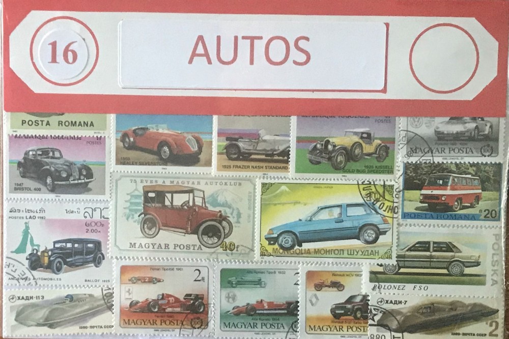 Stamp Packet - Autos