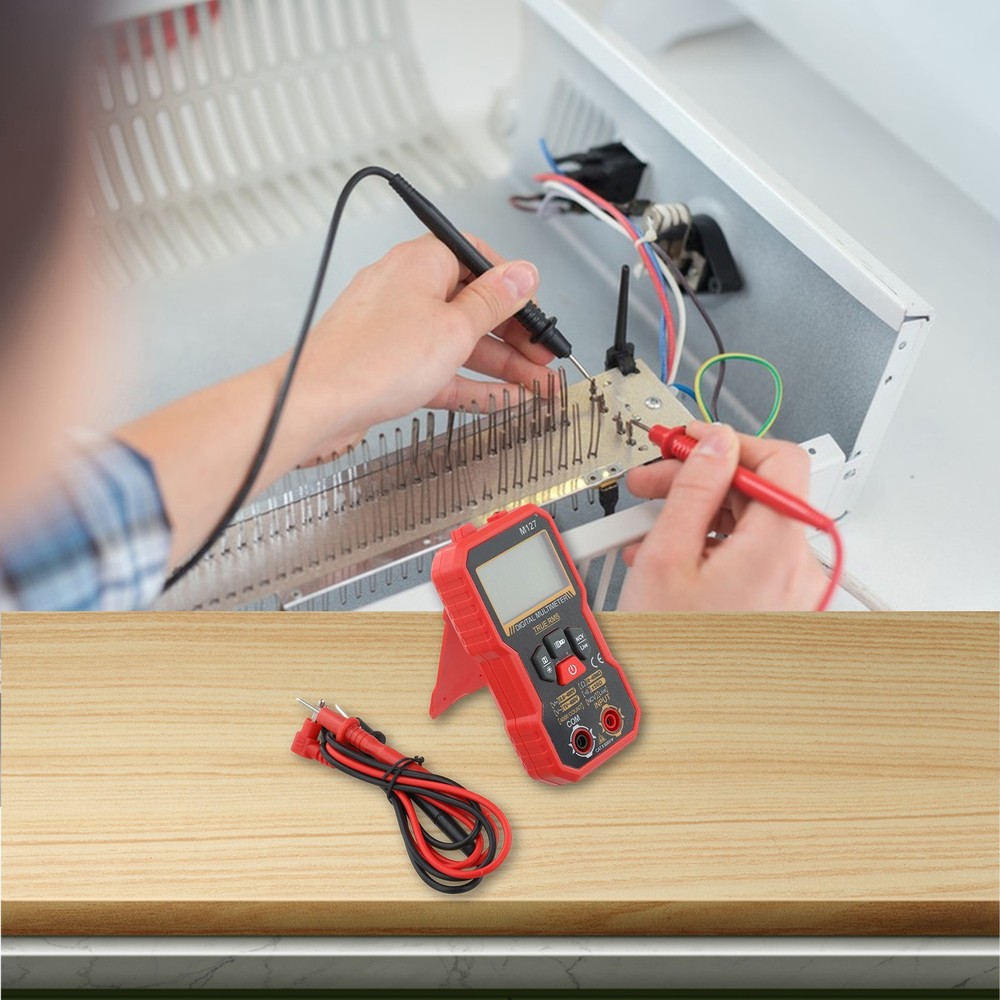 Compact Digital Multimeter with Non Contact Voltage Detector for Testing