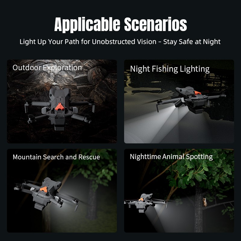 For DJI Mini 5 Pro Drone Night Flight Light Spotlight Beam Propeller Assembly