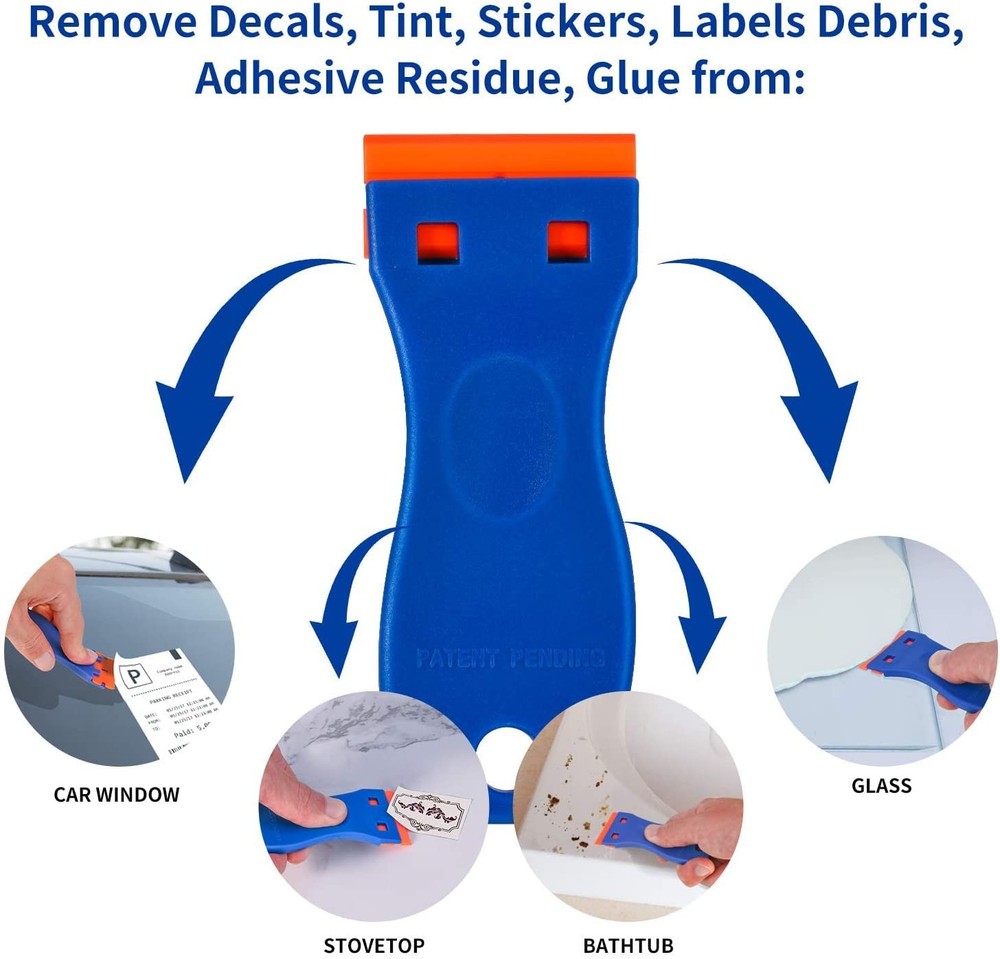 Plastic Razor Blade Scraper, Scraper Tool with 20 PCS Blades...