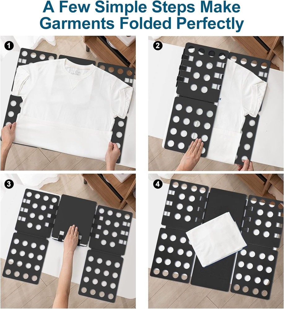 Shirt Folding Board – Fast Laundry Folder Tool Black