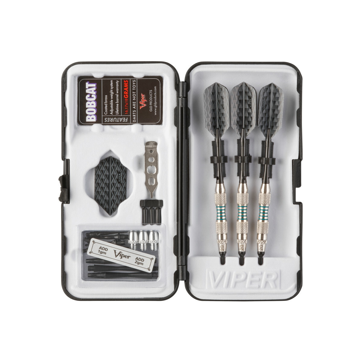 Viper Bobcat Adjustable Soft Tip Darts - Grip 1 - 16-18 Grams