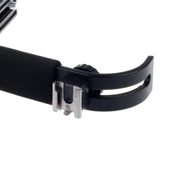 D Shaped Adjustable Hot Shoe Flash L Bracket Grip Mount Fr Camera LED Speedlite