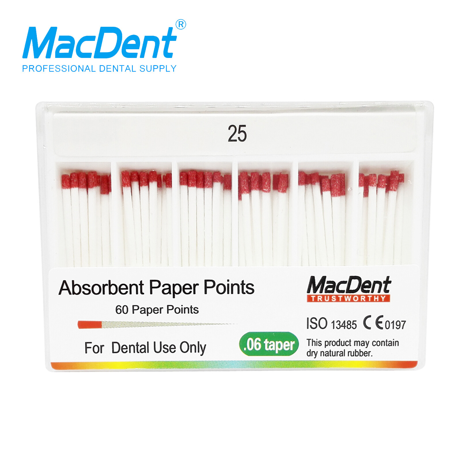 MacDent Dental Endodontic Gutta Percha Point & Absorbent Paper Obturation Points