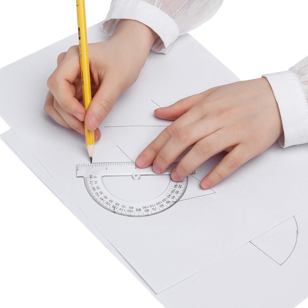- Plastic Protractor, 3 Pack, 4 Inch, Small Protractors for Geometry Classroom S