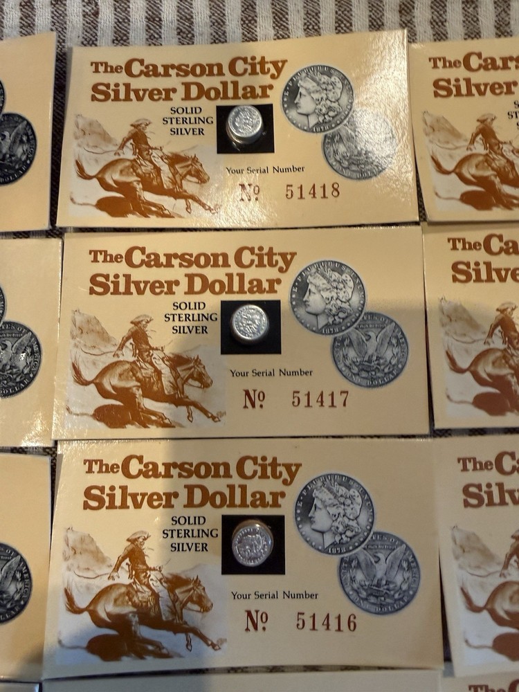 Miniature CC Silver Dollars Sterling Silver 30 Sets