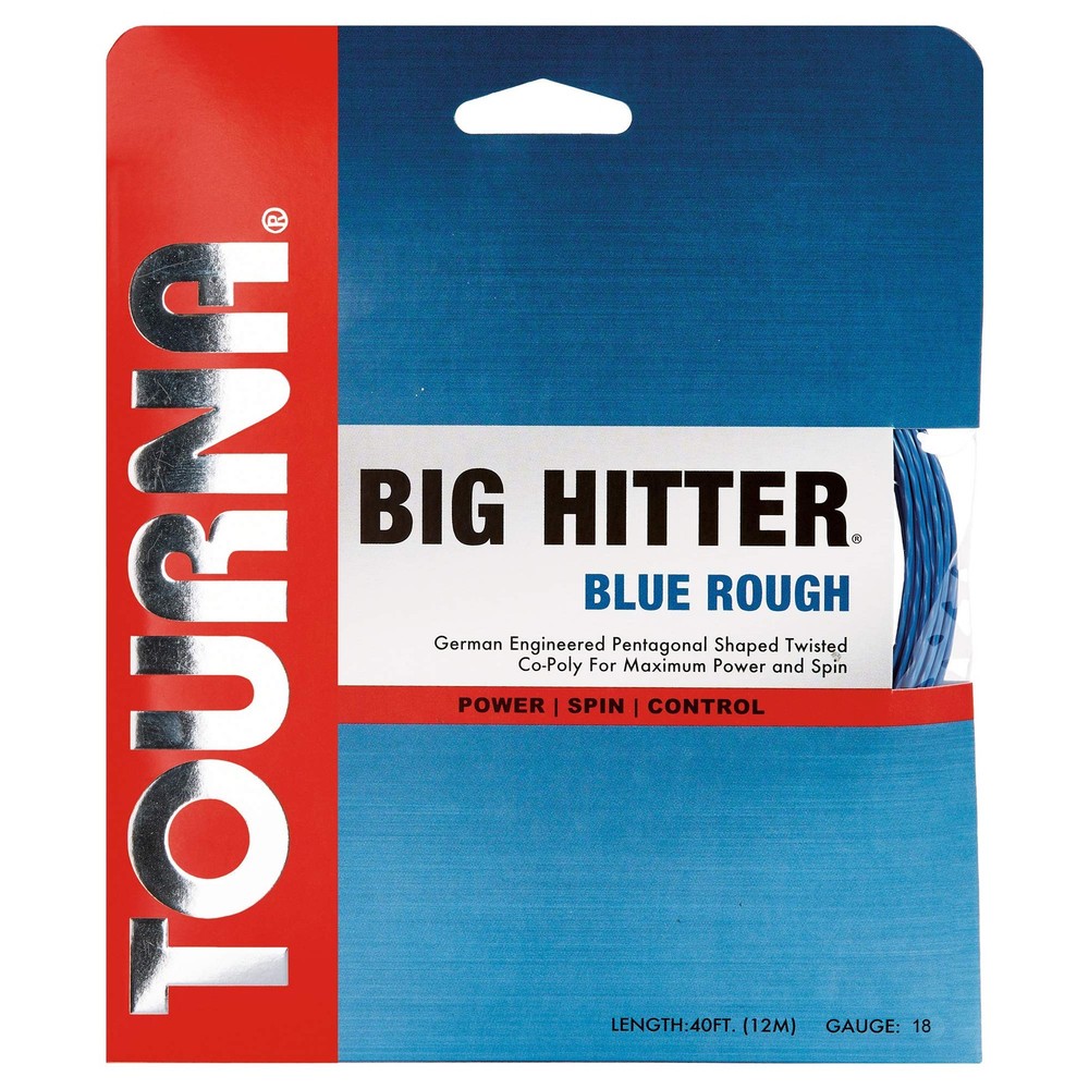 Big Hitter Blue Rough 18g Set Maximum Spin Polyester Tennis String