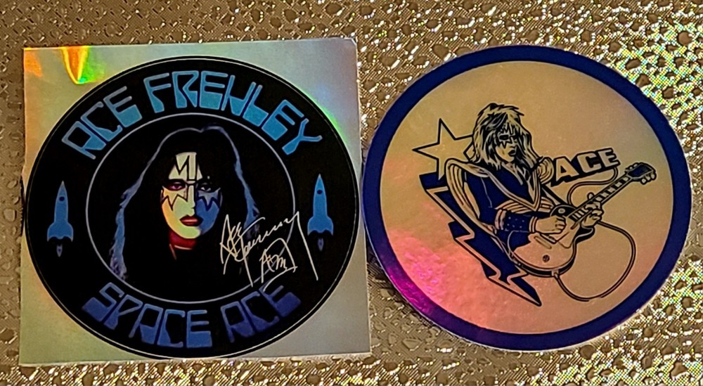 Space Ace Sticker Kiss Ace Frehley Guitarist Logo 2 Different Reflective 3 Inch