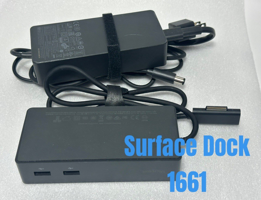 Microsoft Surface Dock Docking Station Model 1661 with Microsoft  Adapter 1749