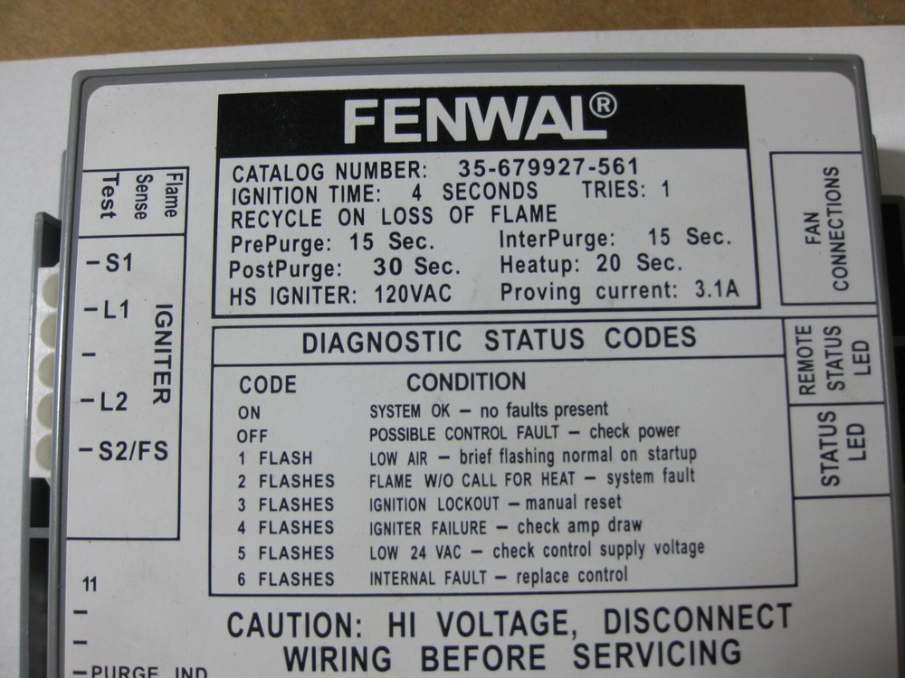 Fenwal 35-679927-561 Ignition Control Module