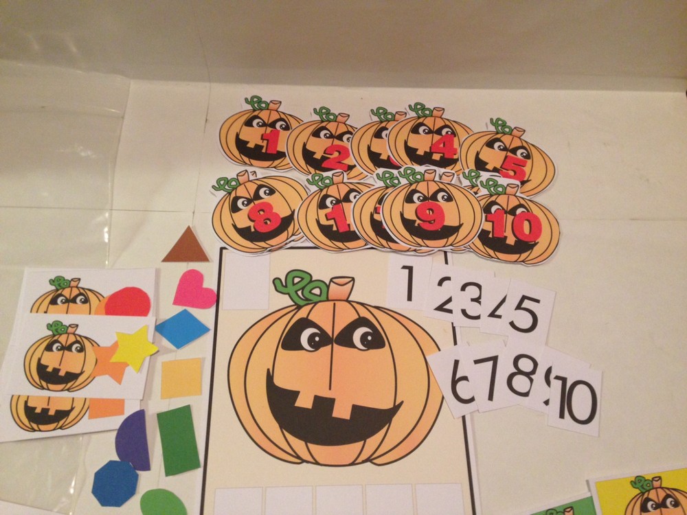 PUMPKINS -THEMED Learning Activities Package- LAMINATED - Teaching supplies