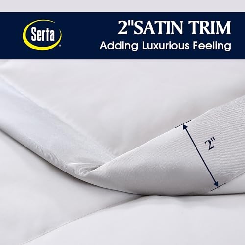 Soft Lightweight Down Blanket,650 Fill Power Microfiber Down King White
