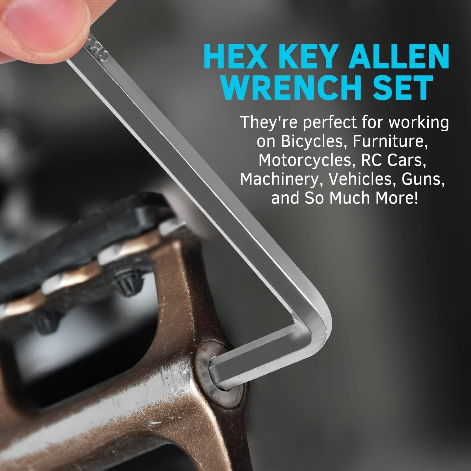 36-Piece Hex Key Allen Wrench Set with Ball End - Sae/Metric Sizes and 2 Storage