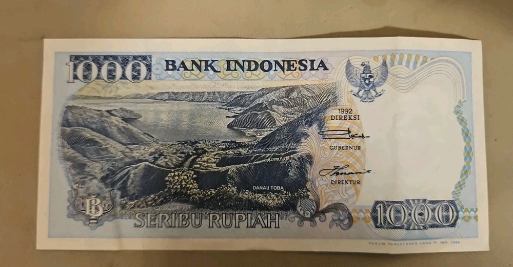 1992 Indonesia 1000 Rupiah Note