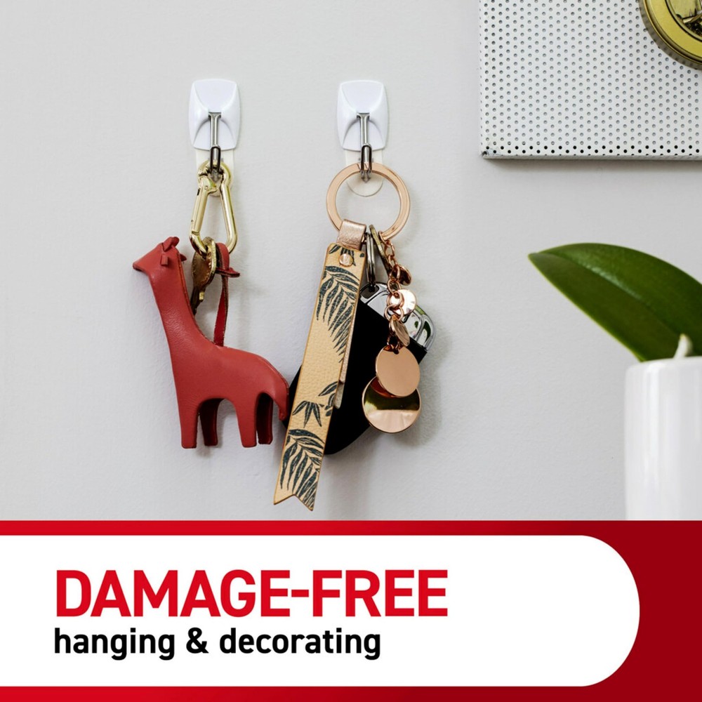 Command Small Wire Toggle Hooks, 32 Count, and 48 Strips, Damage Free Hanging Wa