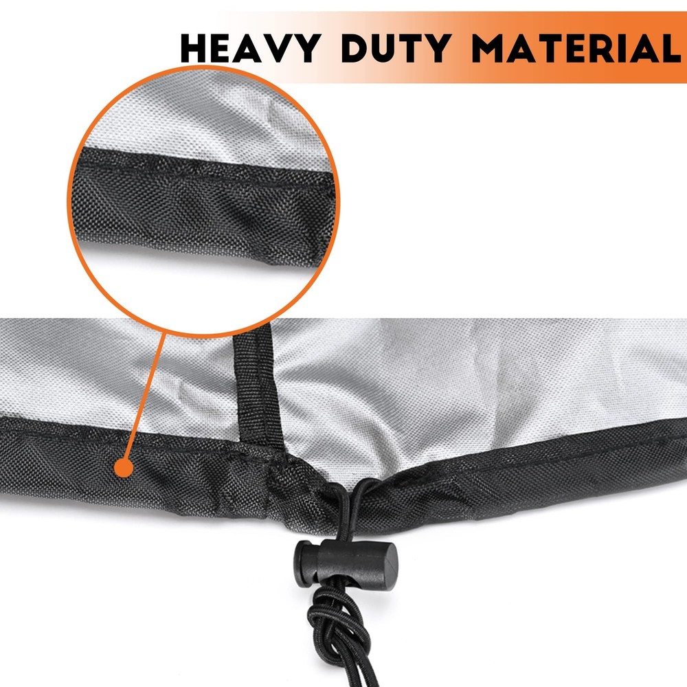 55 Gallon Drum Cover - 2 PACK Stretchable Adjustable Drum Cover with Drawstri...