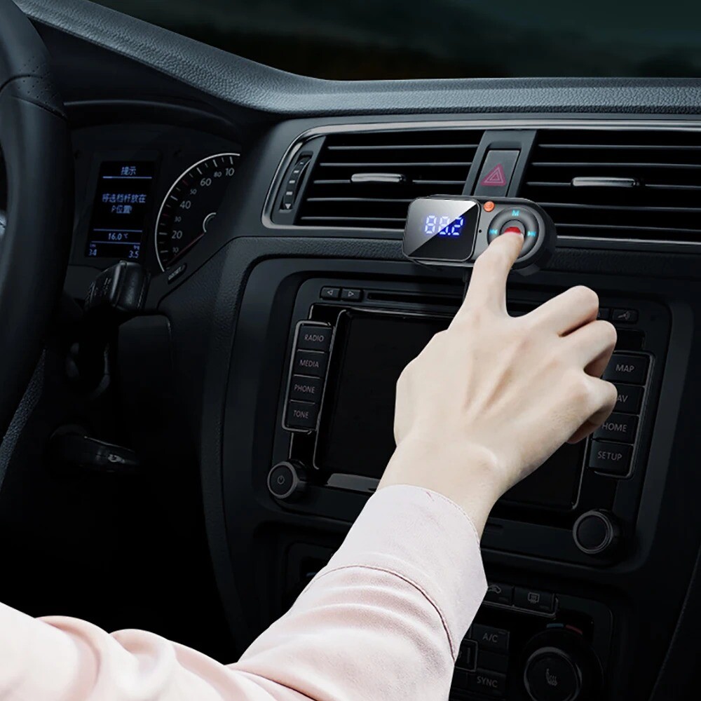 Handsfree Bluetooth FM Transmitter Wireless Radio Adapter Car Kit Mp3 Player USB