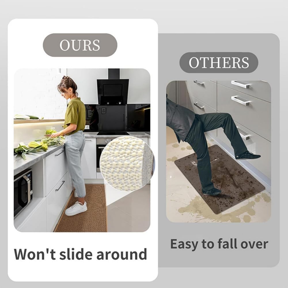 Anti-Slip Rug Tape Gripper, 0.16x9.8 FT (2" x 118") Double-Sided Carpet Gripp...