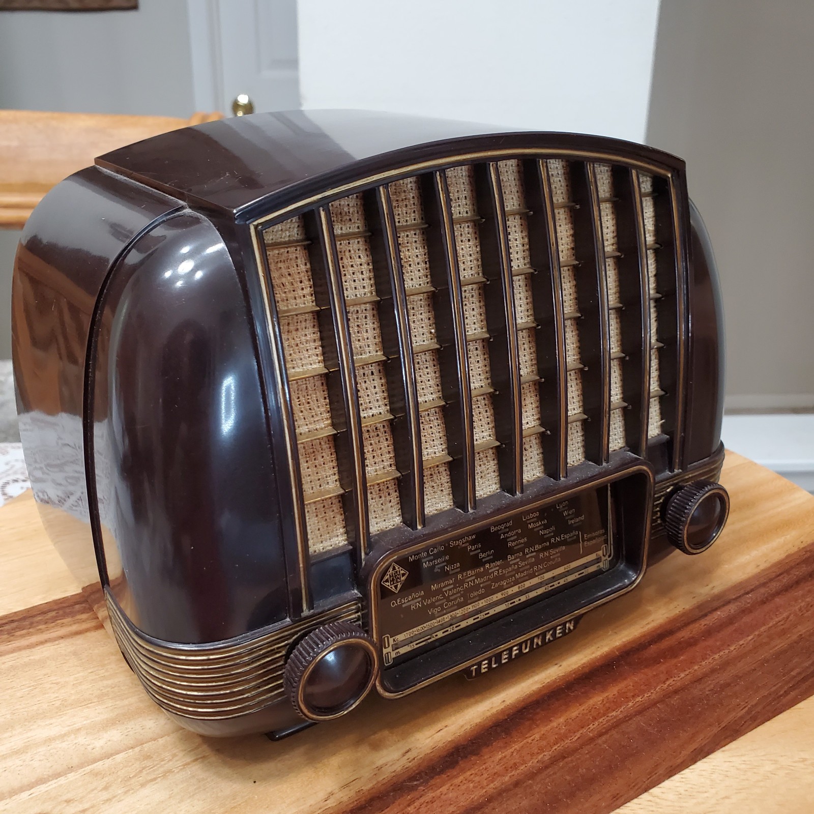 Ultra Rare Vintage 1954 Telefunken U-1515 Marimba Radio - Very Nice Works