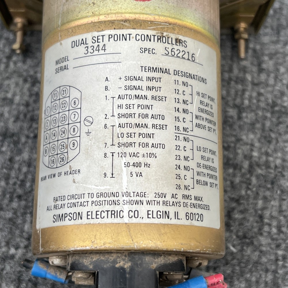 Simpson 3344 Simpson 3344 Dual Set Point Controller Used